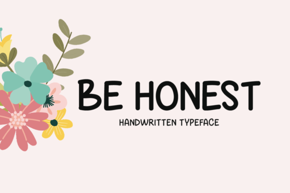 Be Honest Font: A Handwritten Typeface for Handmade Product Creators