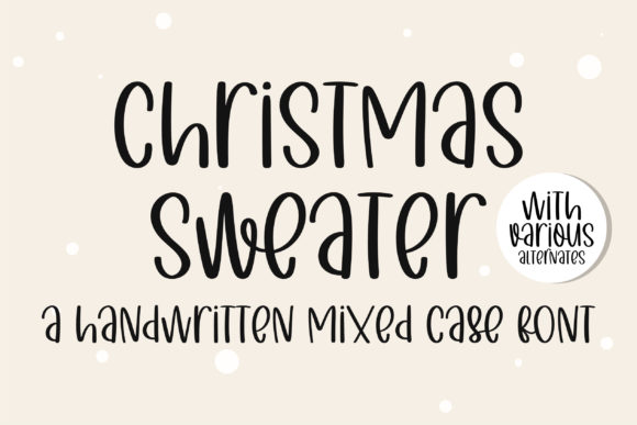Christmas Sweater Font: Handmade Success in Every Word