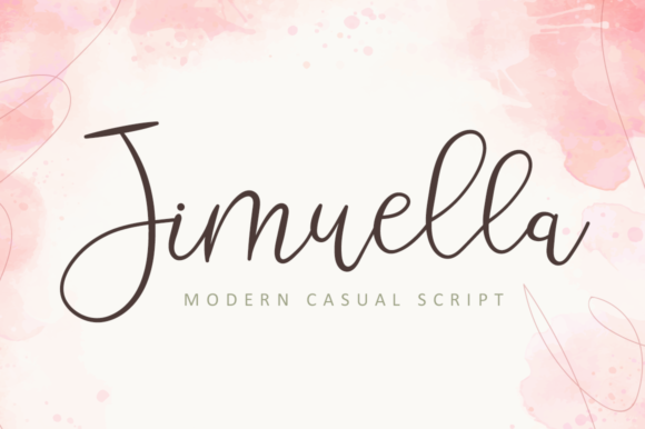 Jimuella: A Flowing Handwritten Font With Timeless Appeal for Brand Design