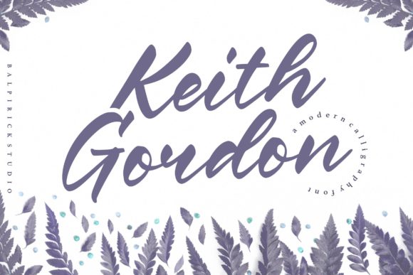 Keith Gordon: A Handwritten Font for Editorial Design
