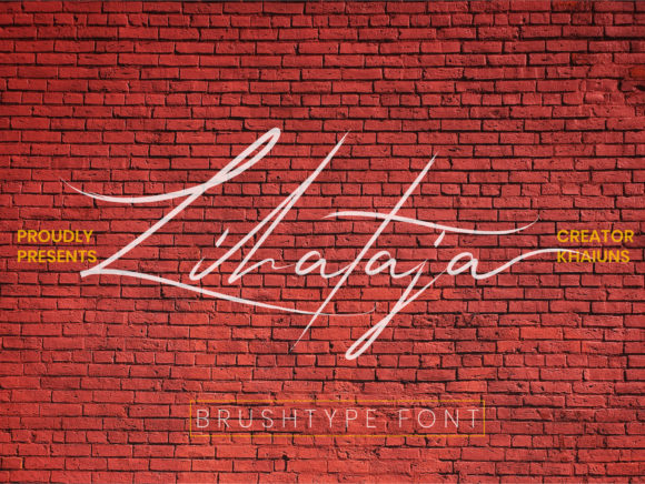 Lihataja: A Flowing Handwritten Font for Handmade Products and Printables