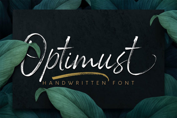 Optimust: A Handwritten Font with Editorial Grace