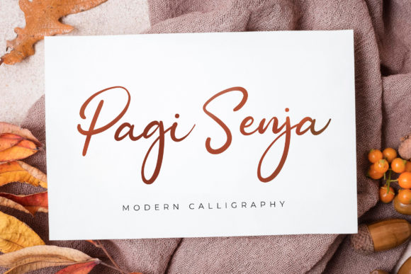Pagi Senja Font: Elegant Handwritten Typeface for Campaigns