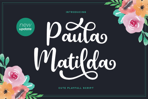 Paula Matilda: A Handwritten Font for Natural Digital Branding and Web Flow