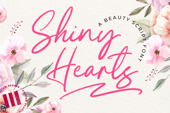 Shiny Hearts: A Handwritten Font for Editorial Design