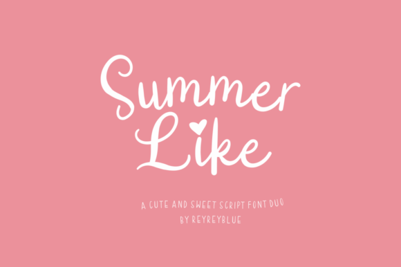 Summer Like: A Flowing Handwritten Font for Editorial Projects