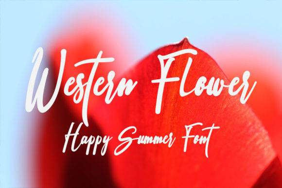 Western Flower: A Handwritten Font for Thoughtful Editorial Design